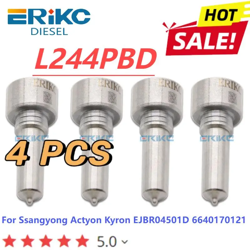 Фото 4 шт. L244 PRD дизельная Форсунка L244PBD Топливная форсунка L244PRD для Ssangyong Actyon Kyron инжектор EJBR04501D 6640170121 №1