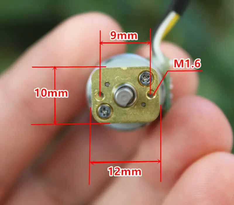 Миниатюрный шаговый Электродвигатель с цельнометаллической шестерней 15 мм 5 в