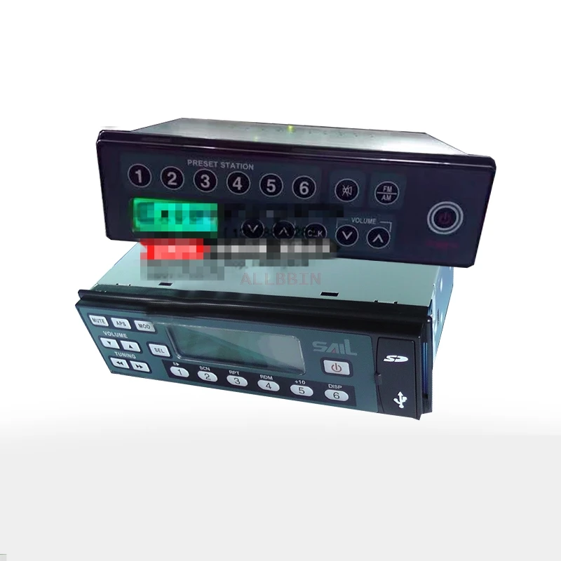 

For Komatsu PC Kobelco Volvo ZX SANY CAT Excavator radio assembly MPS dust-proof water pressure Charging Excavator Accessories