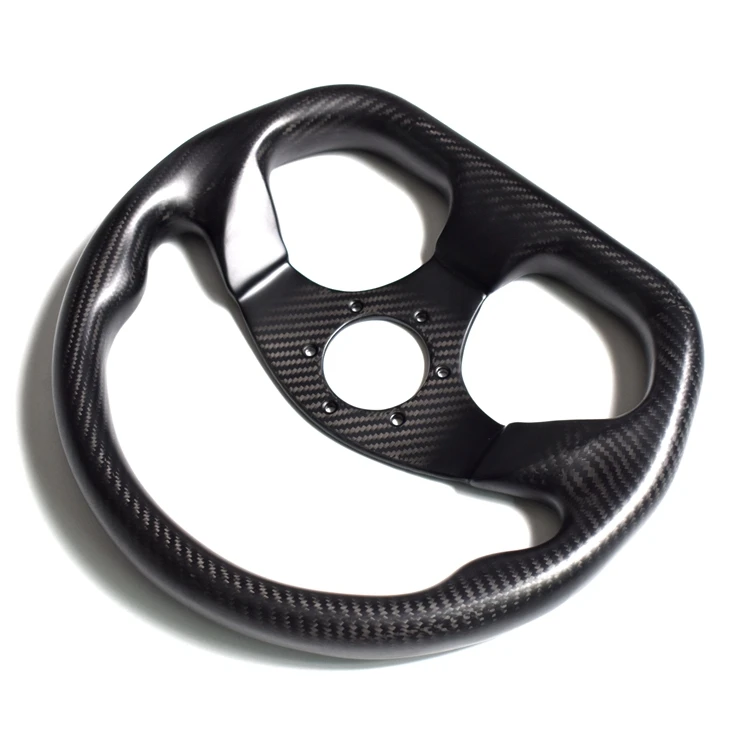 Рулевое колесо из углеродного волокна 320 мм D-образная форма универсальное
