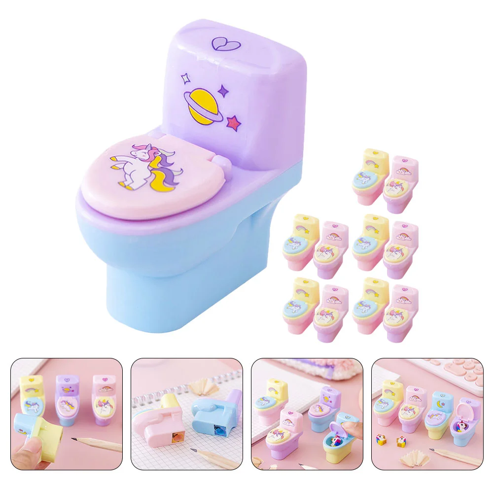 

12 Pcs Adorable Hand Sharpener Lovely Kids Toys Convenient Cake Household