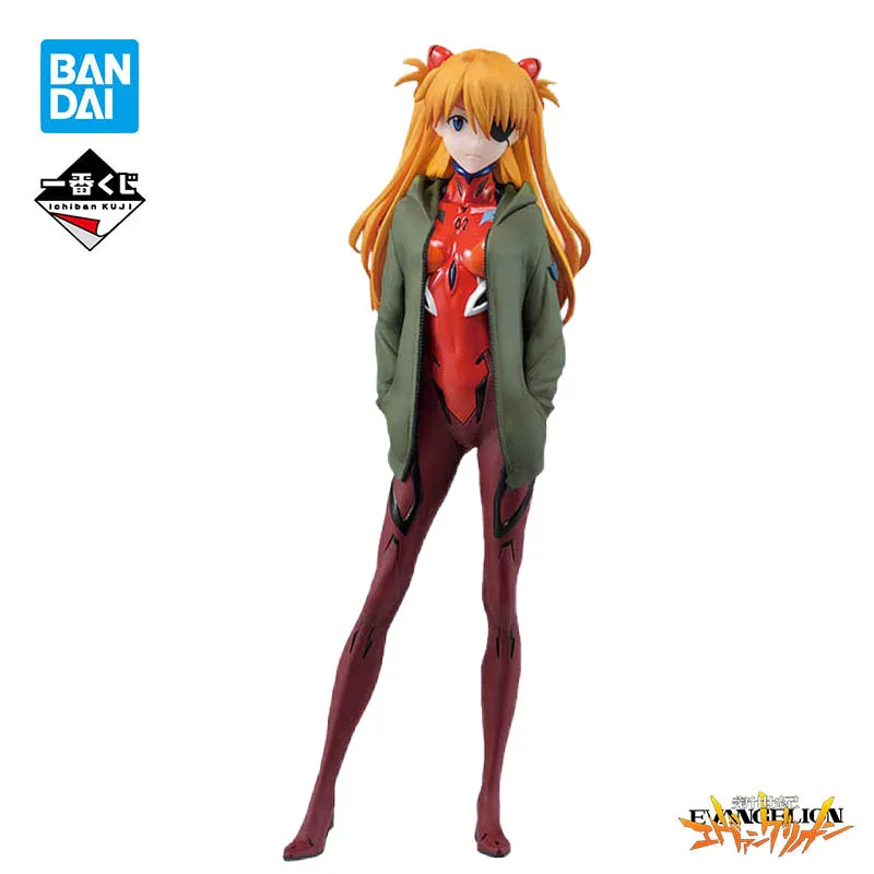 

In Stock 21Cm Original Bandai Ichiban kuji Eva Evangelion D Prize Asuka Langley Soryu Anime Figures Action Model Toys