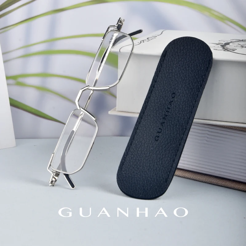 Портативные очки для чтения Guanhao мужские Модные деловые прозрачные оптические