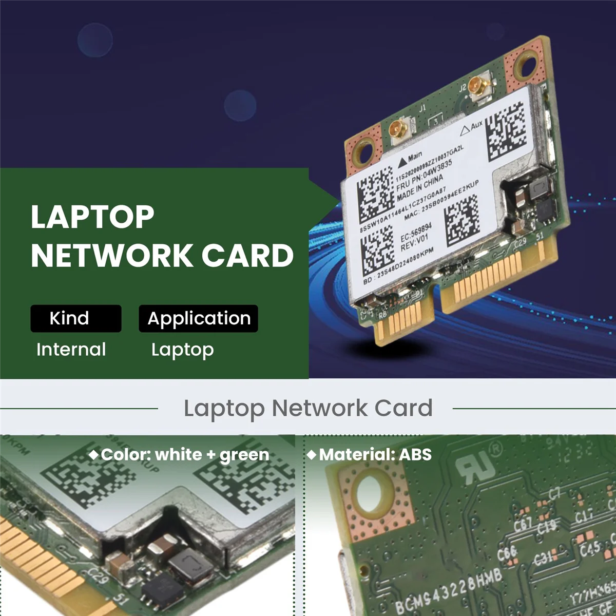 БММ 943228 HMB 04W3764 WIFI Wireless Bluetooth 4.0 Half MINI PCI-E Card Compact для Lenovo E130 E135 E330 E335 E530 E535 E430