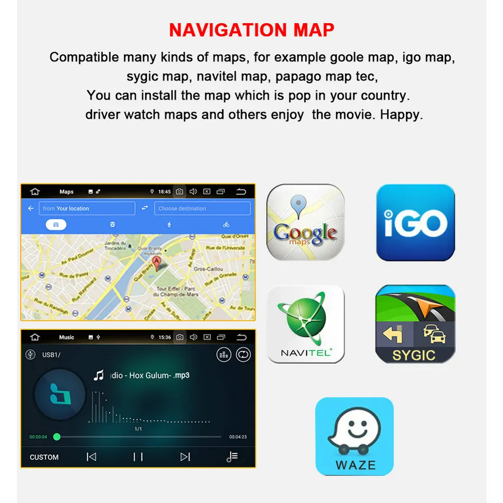 Большой экран трекер GPS без сим-карты для автомобиля TOYOTA RAV4 2006-2012 6,95-дюймовый 4G+64G Android стерео DVD плеер.