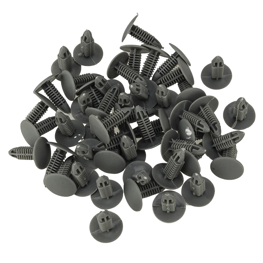 

100pcs Car Bumper Fender Fastener Clip Rivet Push Type Gray Nylon Fit for Hyundai 1/4" Hole X-Mas Tree