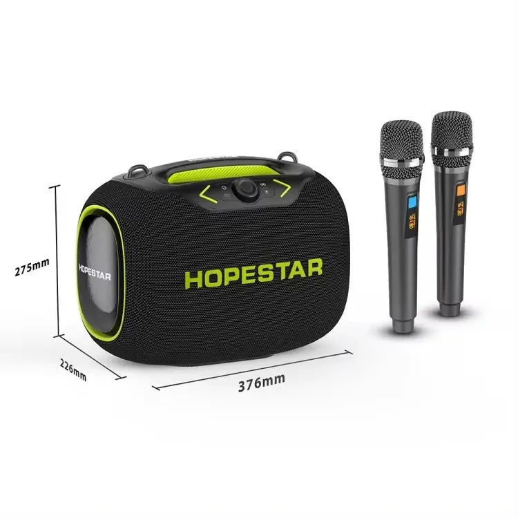 Фото HOPESTAR 120W Partybox: Водонепроницаемая беспроводная колонка для улицы, домашнего кинотеатра, USB, TF, домашних вечеринок, караоке, с басовыми эффектами №3