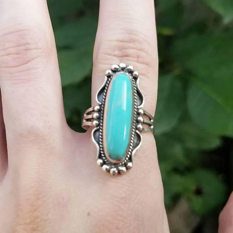 Богемное кольцо на палец женское из металлического сплава в стиле бохо для