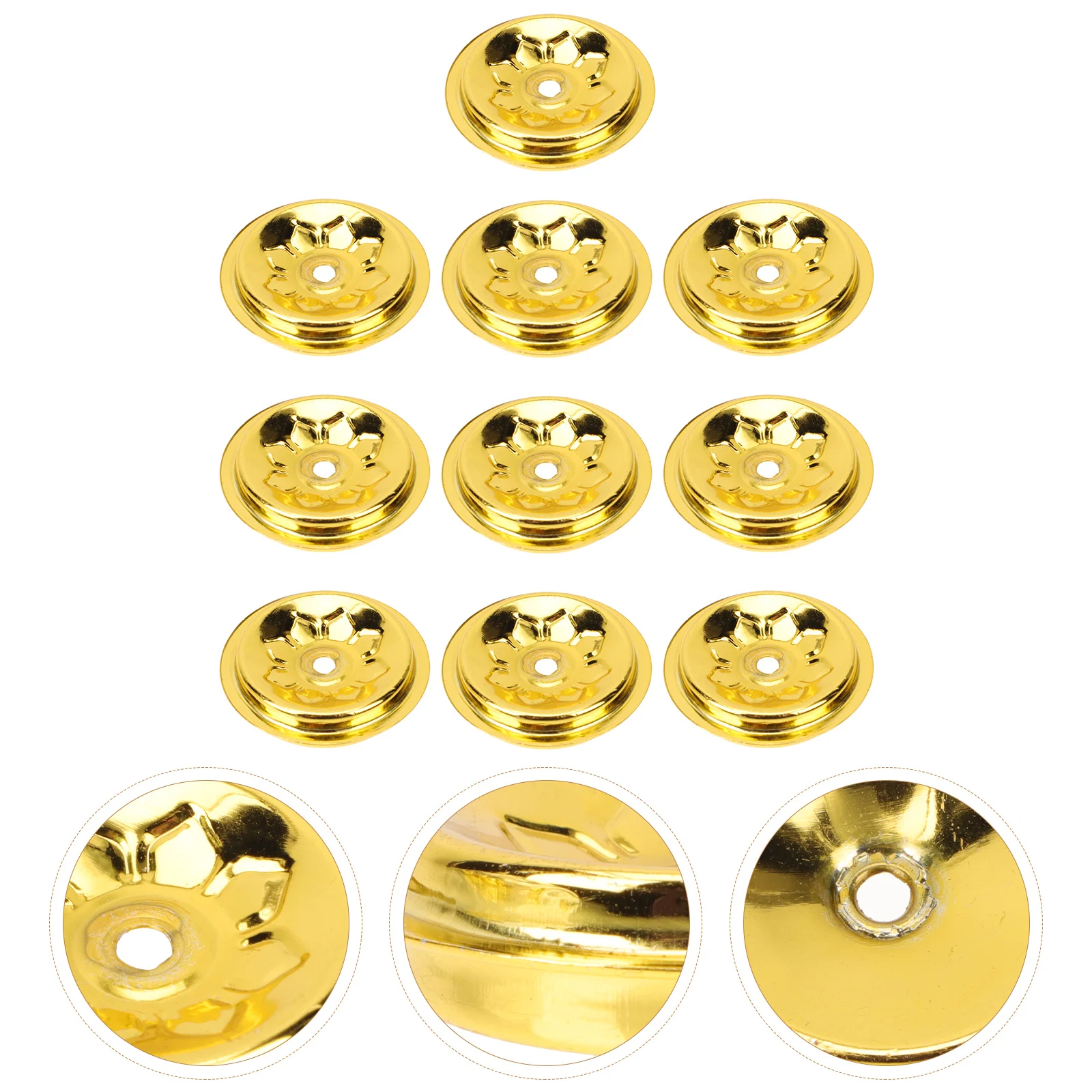 

10 Holders Lamp Oil Floating Holders Lamp Wick Holder Enshrine Oil Lamp Supplies Maker