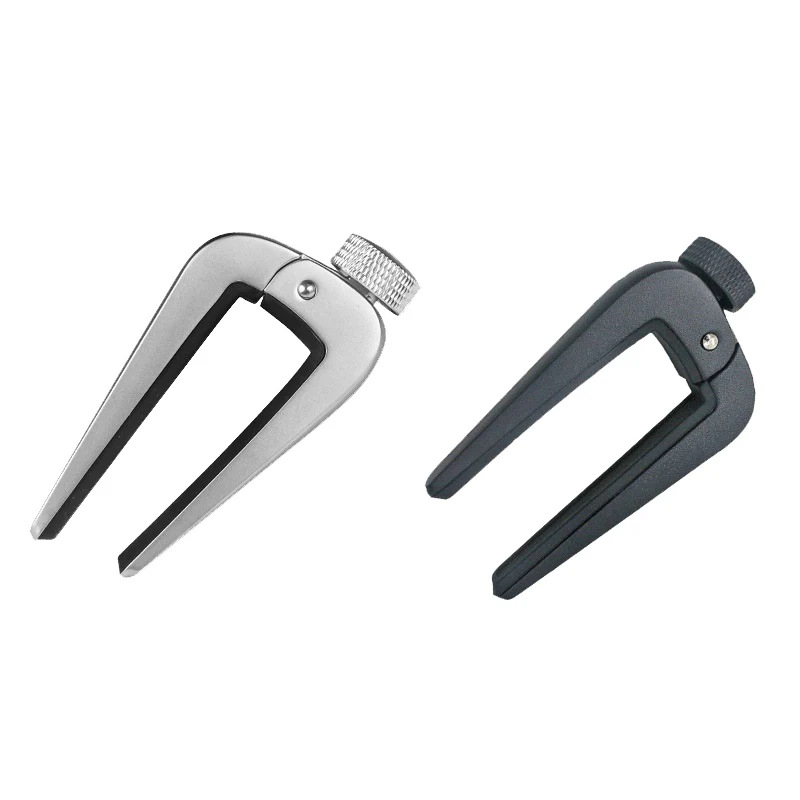 

2Pcs Adjustable Guitar Capo Ukulele Classical Folk Song Universal Capo, Used For Guitar Ukulele Violin Bass, Etc.