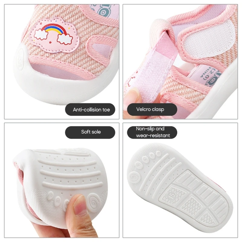 

Soft-Sole Baby First-Walker Shoes 1-3Y Kids Prewalker Shoes Summer Mesh Sandal