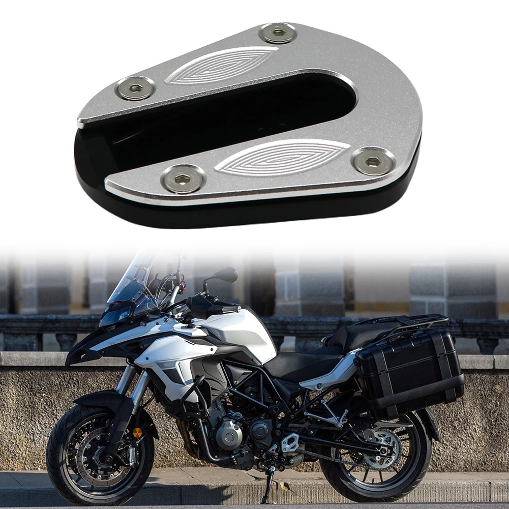 

Motorcycle Kickstand Foot Side Stand Extension Pad Support Plate For BENELLI TRK 502 Support Foot Side Stand Enlarger Plate