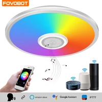 fovobot wifi modern smart ceiling light app bluetooth music home lights rgb led lamps bedroom lamps work with alexagoogle home