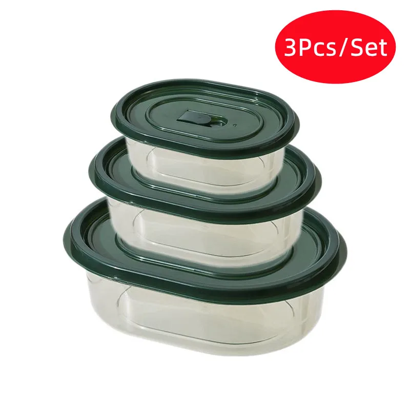 

Пластиковый Ланч-бокс с крышкой, герметичный контейнер для хранения еды для микроволновки, охлаждаемый семейный контейнер, контейнер для е...