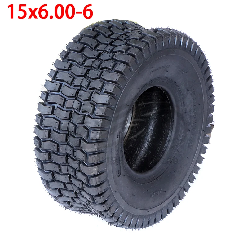 

15X6.00-6 inch Go kart accessories lawn mower ATV NHS snow plow airport ground car lawn tubeless vacuum tire