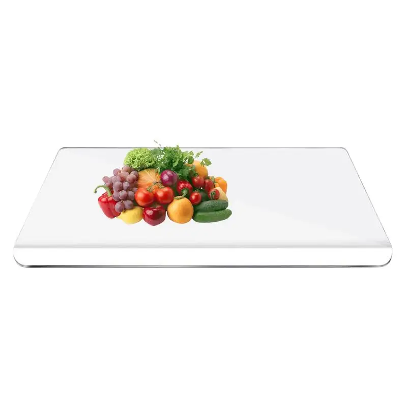 

Kitchen Chopping Board Anti-Slip Transparent Cutting Board With Lip Cutting Fruits And Vegetables Clear Cutting Board Countertop