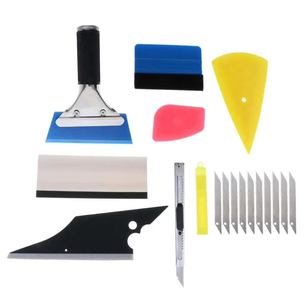 

Cars Film Vinyl Squeegee Scraper Tint Install Tuck Wrapping Applicator Tools