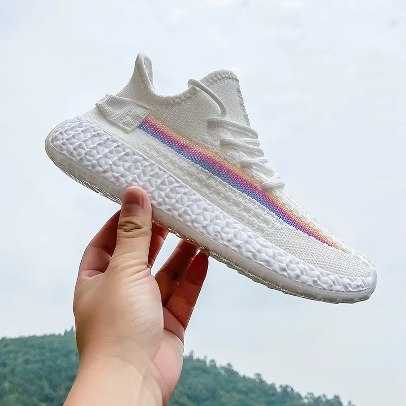 

Women's Breathable Mesh Sneakers Dad Shoes 2022 Summer New All-Matching Internet Celebrity Couple Chameleon Coconut Shoes Trendy