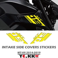 fairing decals hollow out custom 2014 2019 for yamaha mt09 mt 09 mt 09sp fz09 air intake side cover sticker set