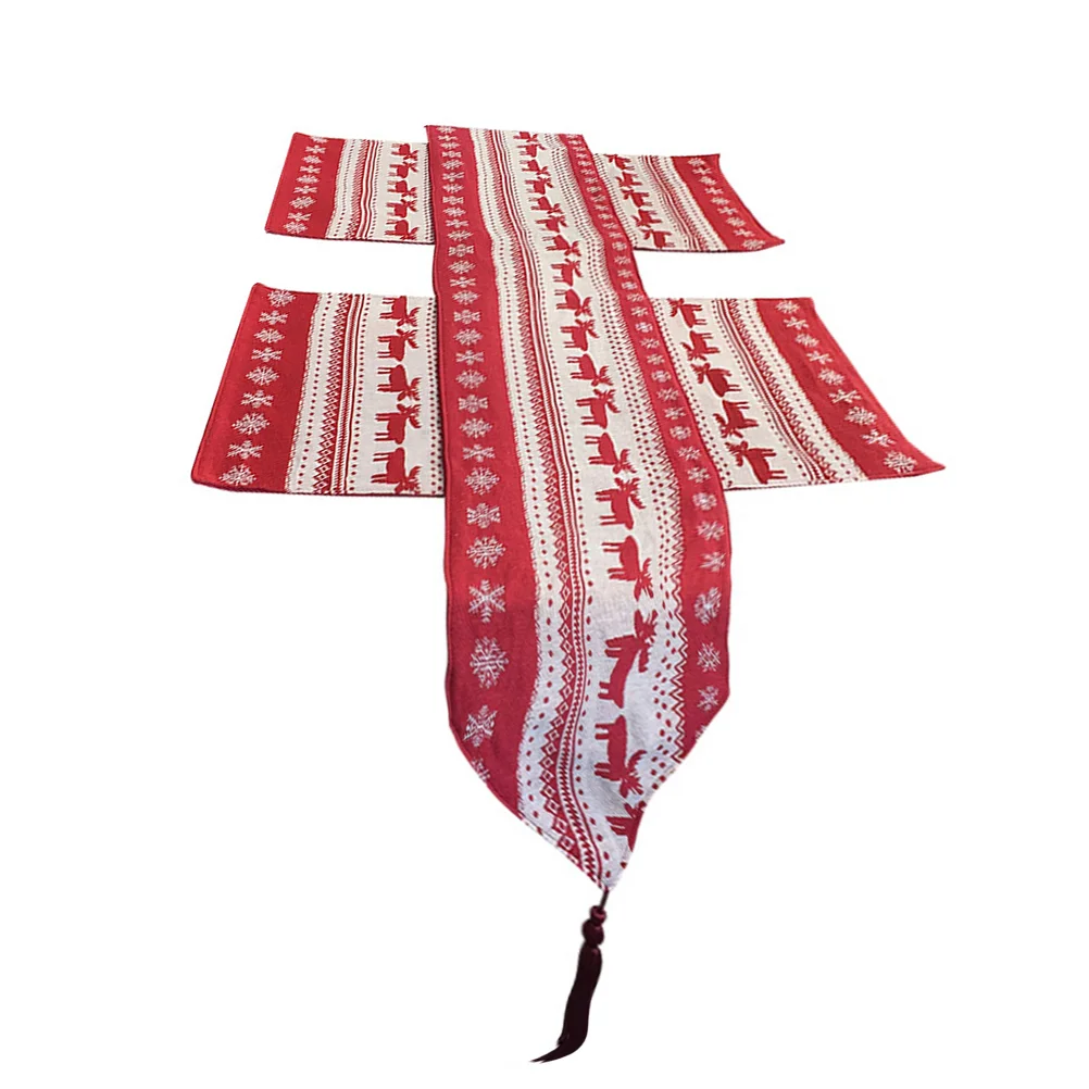 

1 Набор скатертей в рождественском стиле, скатерть для украшения Рождественского праздника