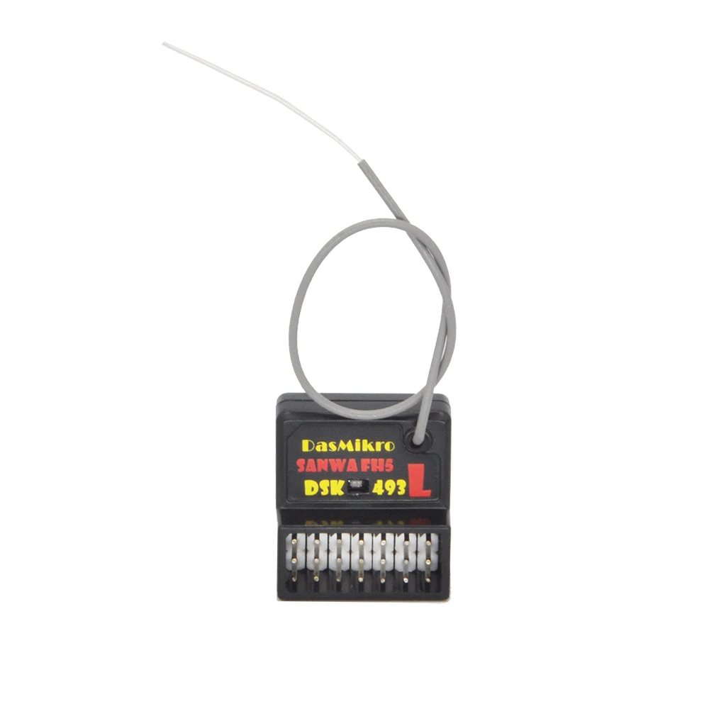 Фото Sanwa FH5 4-канальный поверхностный приемник с длинной антенной DSK-493L для передатчика M17 MT-5 MT-R FHSS-5 1/10 1/12 часть модели радиоуправляемого автомобиля №4