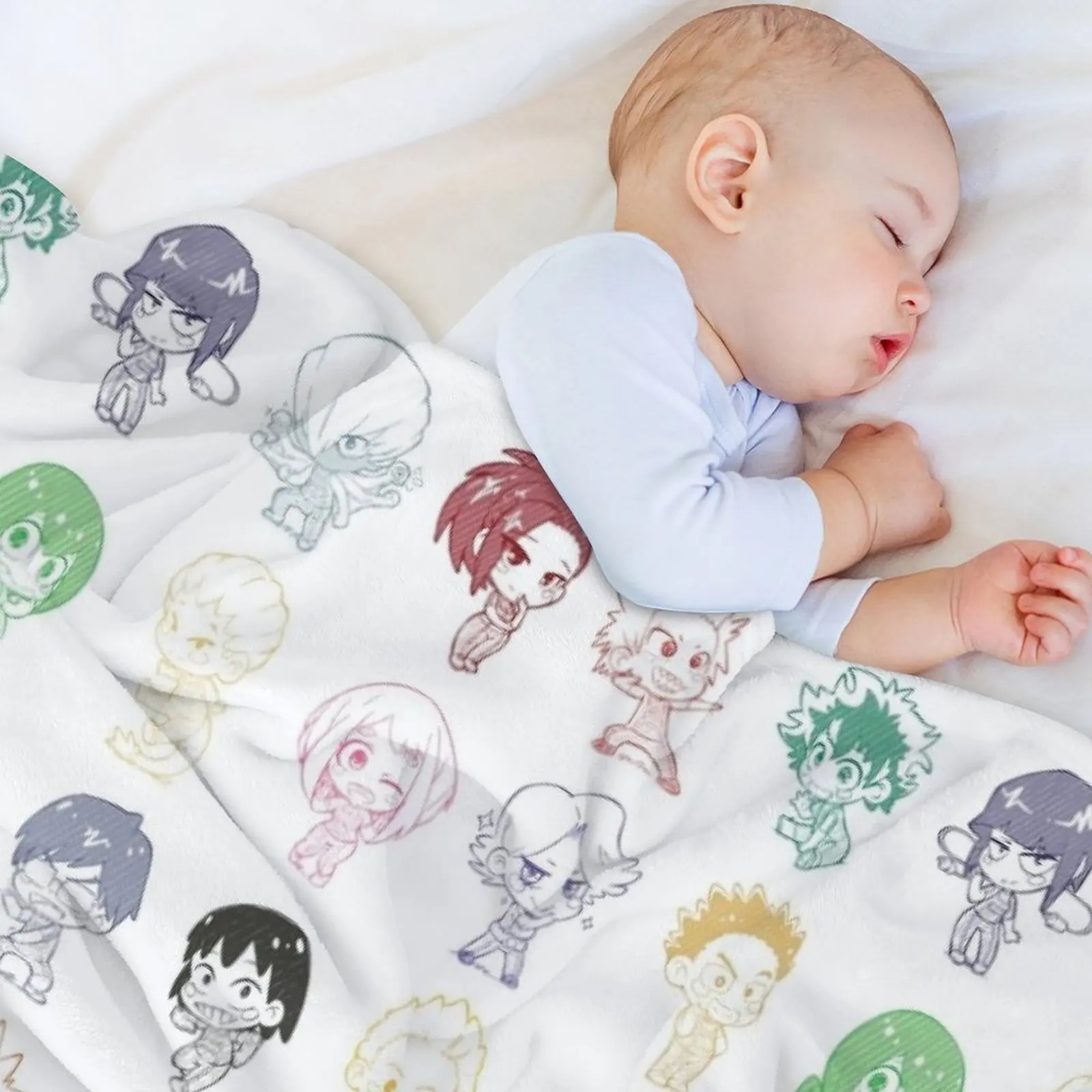 CHIBIMANIA класс 1-A + Mirio ver. Декоративное фланелевое одеяло