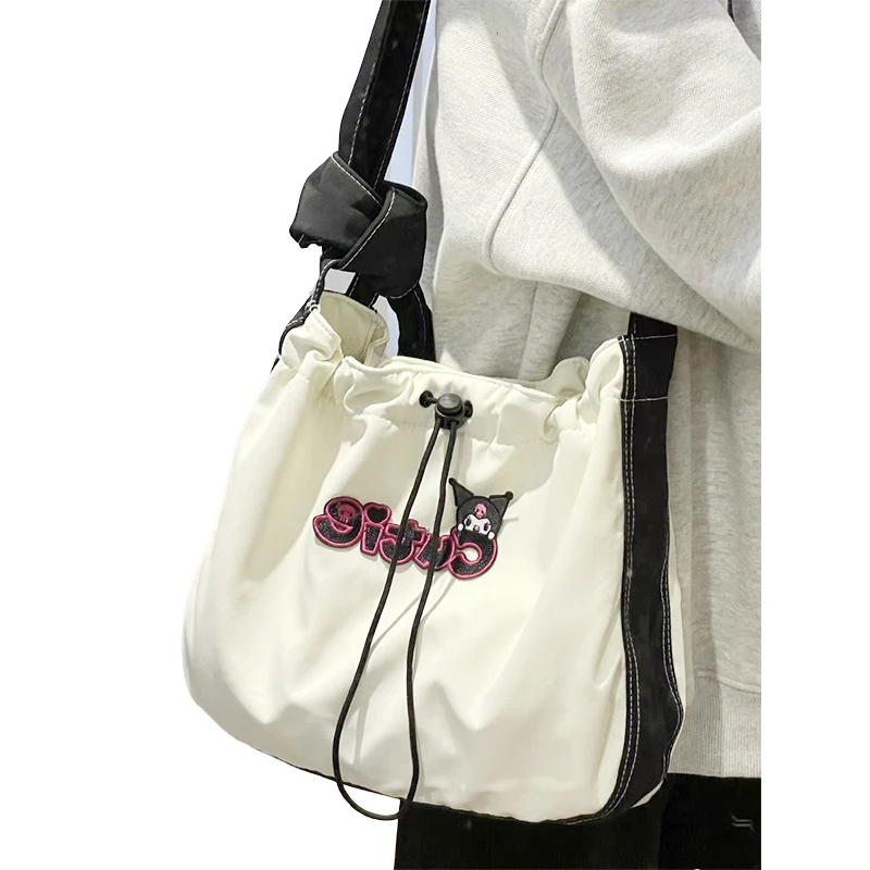 

Kawaii аниме Sanrio Kuromi Милая мультяшная большая емкость Повседневная Холщовая Сумка-тоут на одно плечо сумка-мессенджер подарок на день рождения