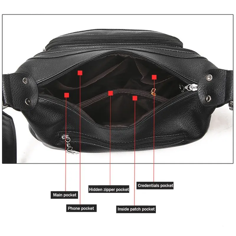 Women Large-capacity Crossbody Bags Lightweight Messenger Purses and Handbags