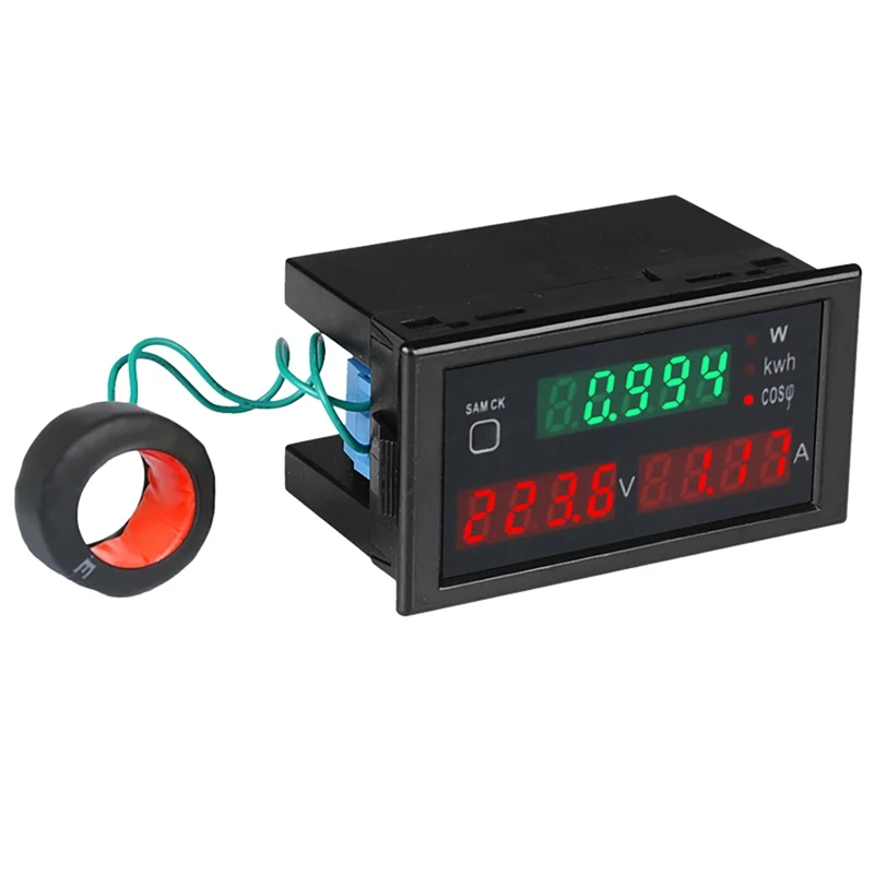 

DL69-2047 Voltage Current Power Meter Digital Display LED Voltmeter Power Factor Table