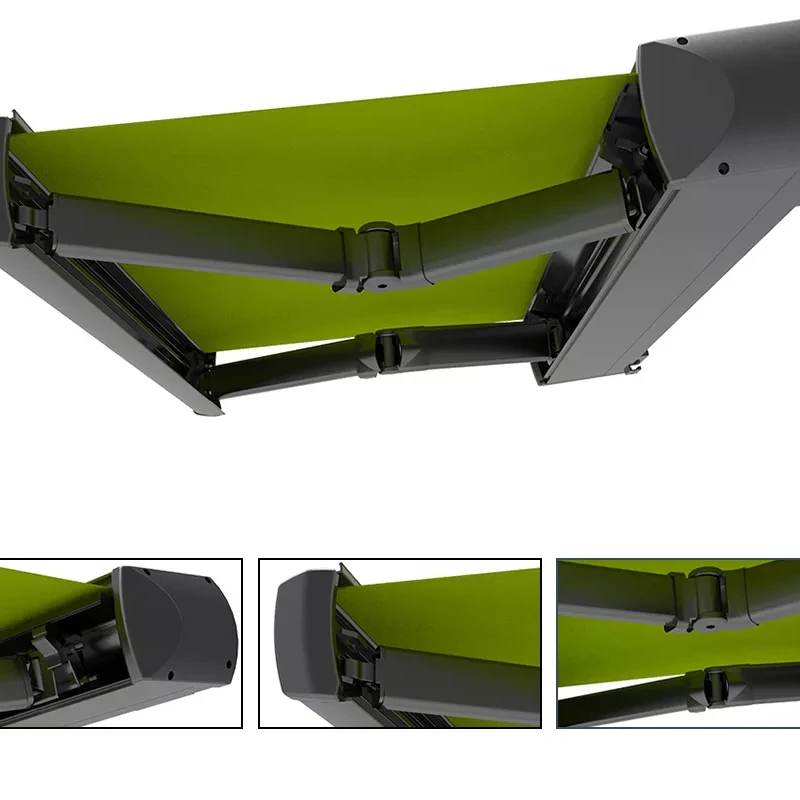 

OEM Outdoor Retractable Awning Canopy Full Cassette Motorized Awning For Patio