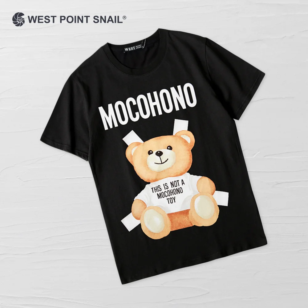 Men Women T-Shirts Tops Teddy Bear Cartoon Graphic T Shirt Summer Animal Print O-Neck Tee Casual Kawaii Short Sleeve Clothes | Женская