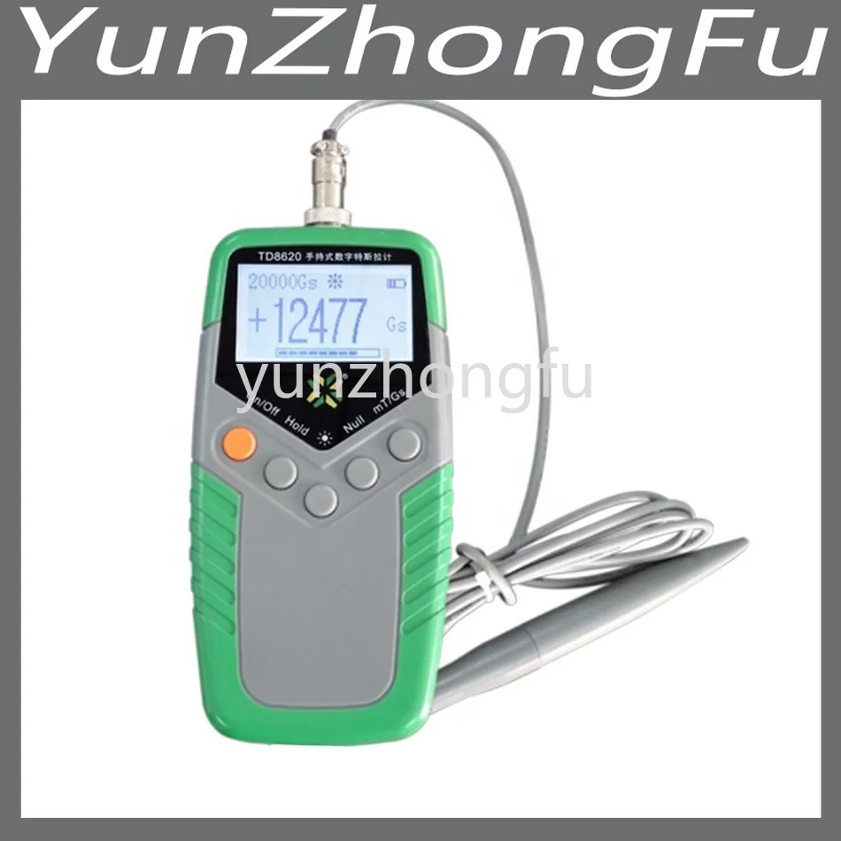 

Тестер поверхности магнитного поля Gaussmeter, цифровой дисплей mT/Gs, класс 5