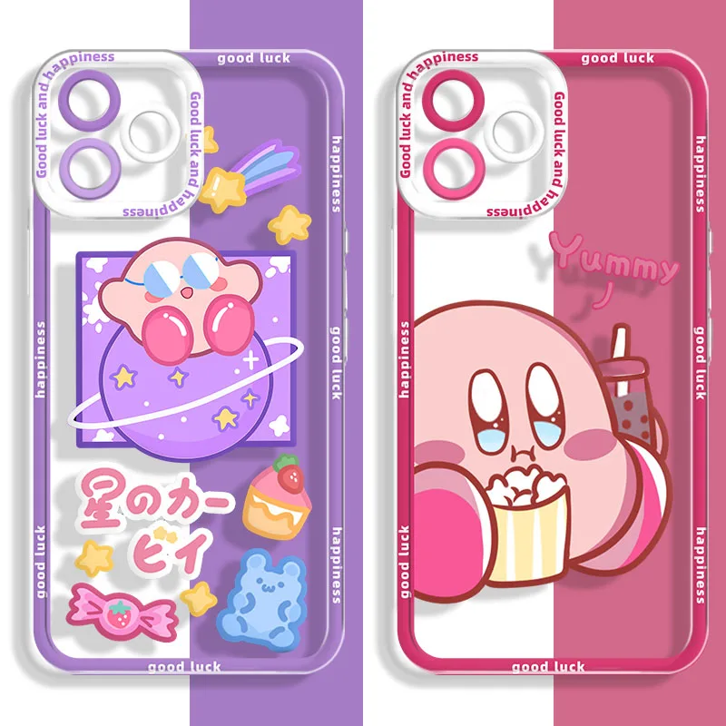 

Милый мягкий силиконовый чехол Kirby для Huawei Honor 10 10i 20 20i 30 30S Lite 50 60 SE 70 8X 9X Pro V20 V30 V40, прозрачный чехол