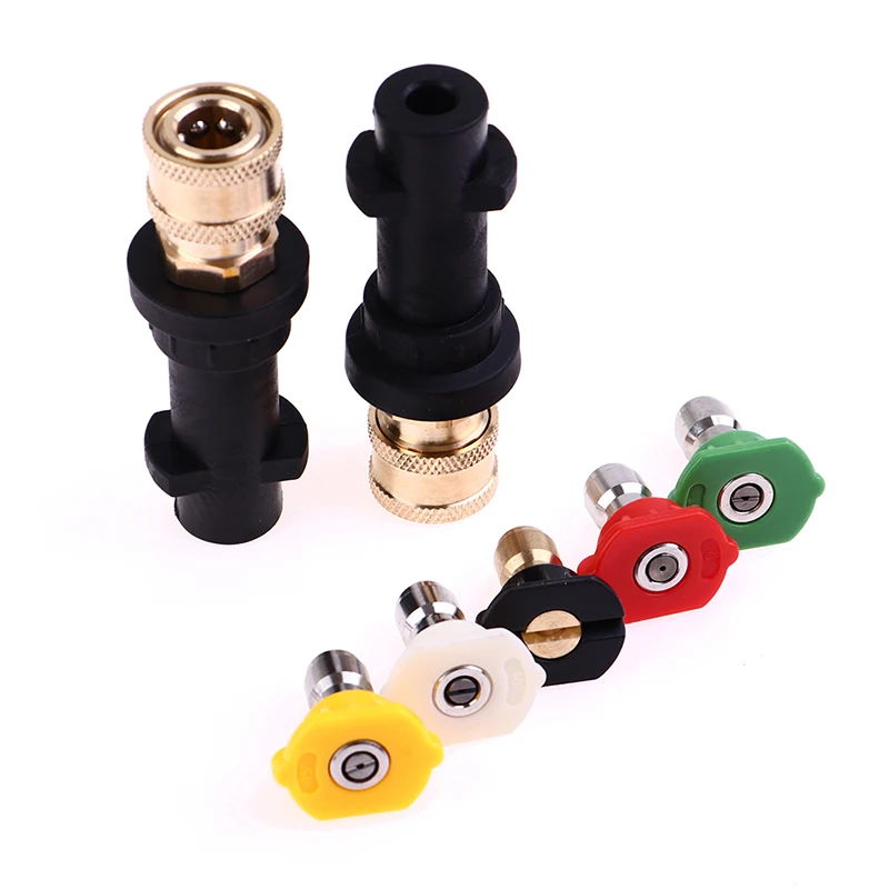 

Car Accessories 3600Psi Electric High Pressure Copper Washer Adapter For Karcher K2k3k4k5k6k7 Nozzle Or Spray Gun Water Car Wash
