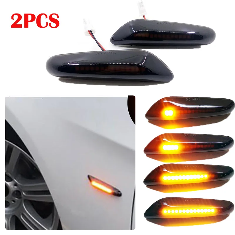 

For BMW Flashing Led Dynamic Side Marker Turn Signal Light Indicator For BMW X3 X1 E60 E46 E90 E82 E81 E88 E46 E91 E92 E93