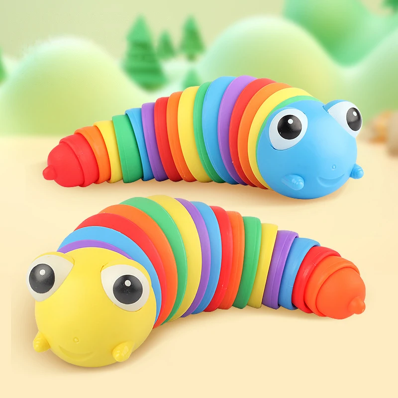 Новая игрушка-фиджет для чуток шарнирная Гибкая перистальтическая 3D-печать всех