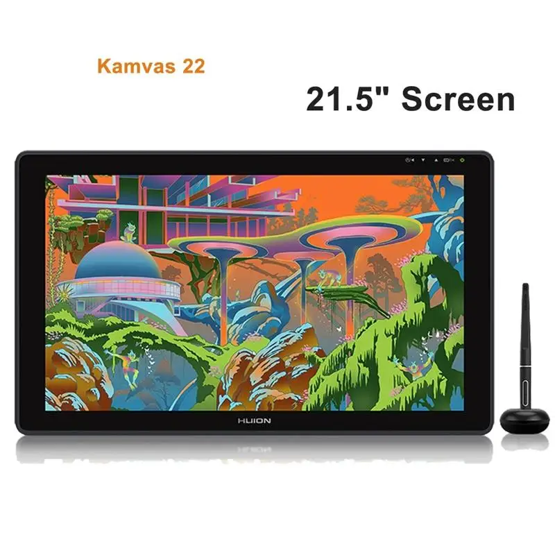 

Графический планшет Kamvas 22 с антибликовым экраном 21,5 дюйма, 120% s, RGB, Windows, Mac и Android