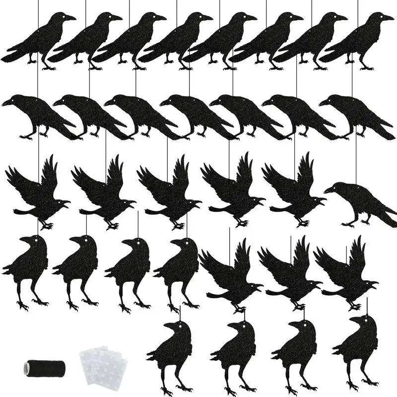 Украшение на Хэллоуин свисающая птичья клетка с веревкой черное страшное