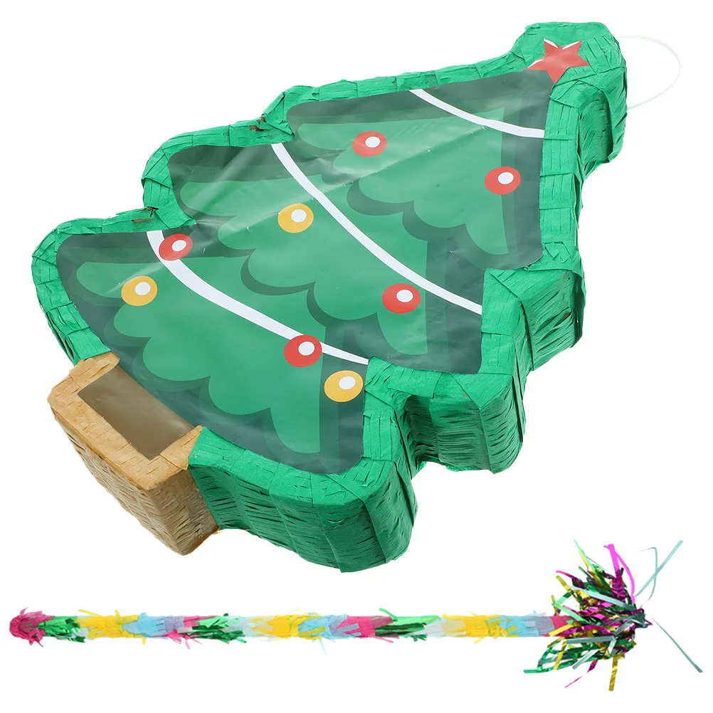 

Childrens Christmas Tree Pinata Decor Party Supplies Decoration Funny Festival Shape
