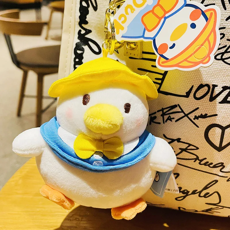 

Симпатичная подвеска рюкзак, плюшевая игрушка, брелок для ключей, подарок, брелок утка, креативная парная подвеска, мультяшная кукла, брелок