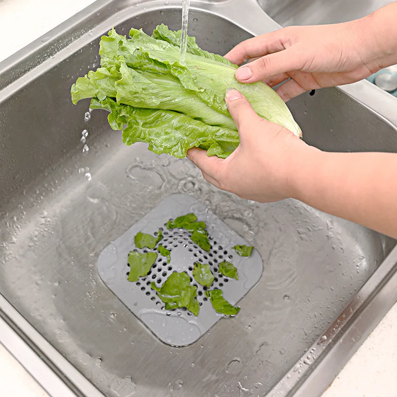 

Фильтр для раковины, фильтр для слива волос в ванной комнате, сетка для канализации, защита от волос, универсальный силиконовый фильтр