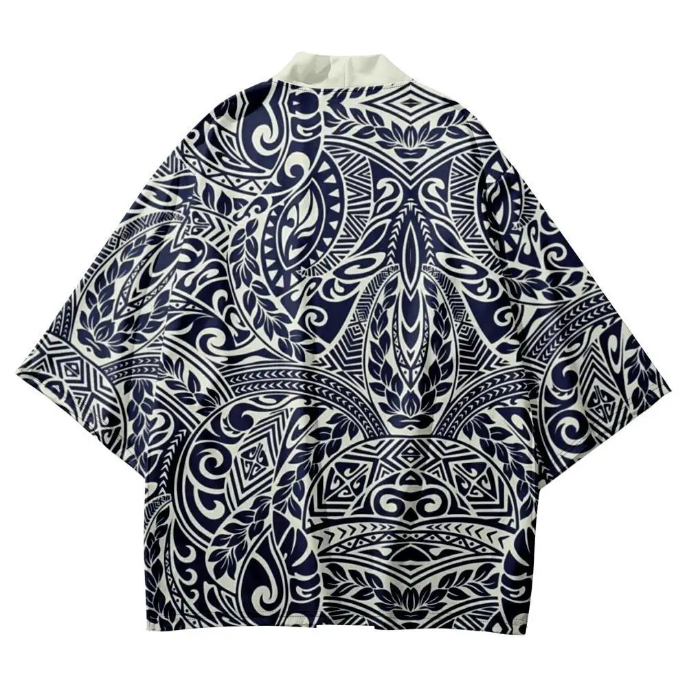 

Streetwear Men Women Tops Robe Clothes 2022 Geometry Print Cardigan Haori Beach Yukata Harajuku Japanese Kimono Plus Size