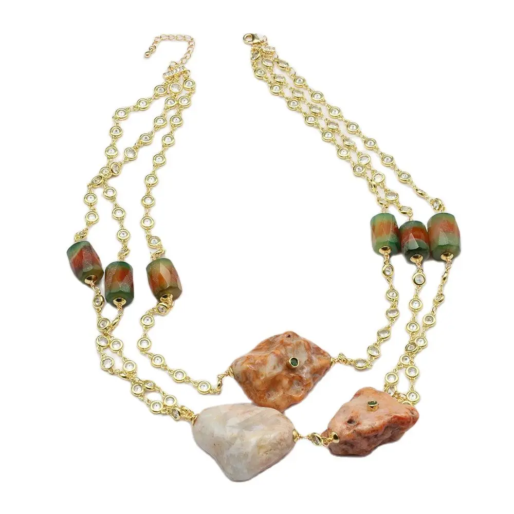 

Распродажа, ювелирные изделия GG, 029, 3 пряди, натуральные Агатовые драгоценные камни, искусственные камни, ручная работа, подарки для женщин