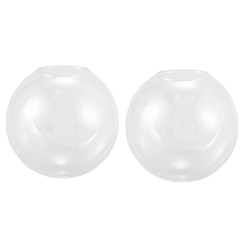 

2Pc High Glass Hanging Flower Planter Vase Terrarium Container Home Garden Ball Decor