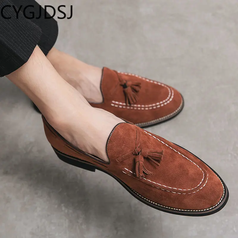 

Office 2023 Formal Shoes for Men Casuales Slip on Shoes Men Business Suit Loafers Luxury Men Wedding Dress Oxford Shoes 미러급 명품신발