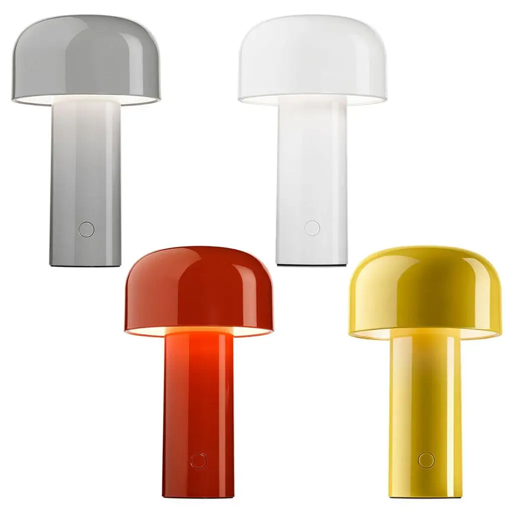 

Modern Mushroom Table Lamp USB Ports Creative for Hotel Dining Table Desktop