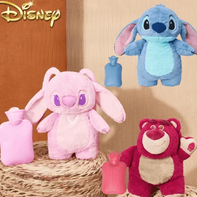 Disney Stitch Angel Lotso плюшевая теплая бутылка для рук бутылки с горячей водой зимняя