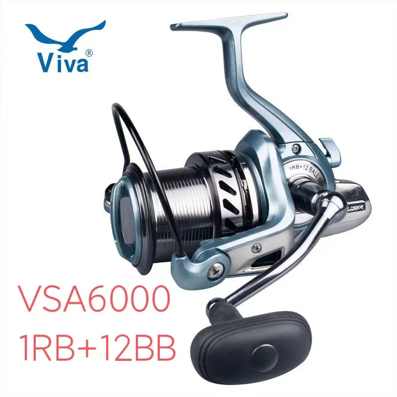 fishing reel  Viva VSA6000 1RB+12BB   VSA7500 1RB+12BB  carp fishing катушка  для карпа Pre-Loading Spinning Wheel