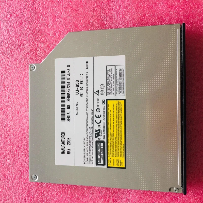 Фото Новый оригинальный универсальный CD-ROM/DVD-привод Panasonic UJ-850 для ноутбуков, 12.7 мм, параллельный IDE CD-ROM привод №1