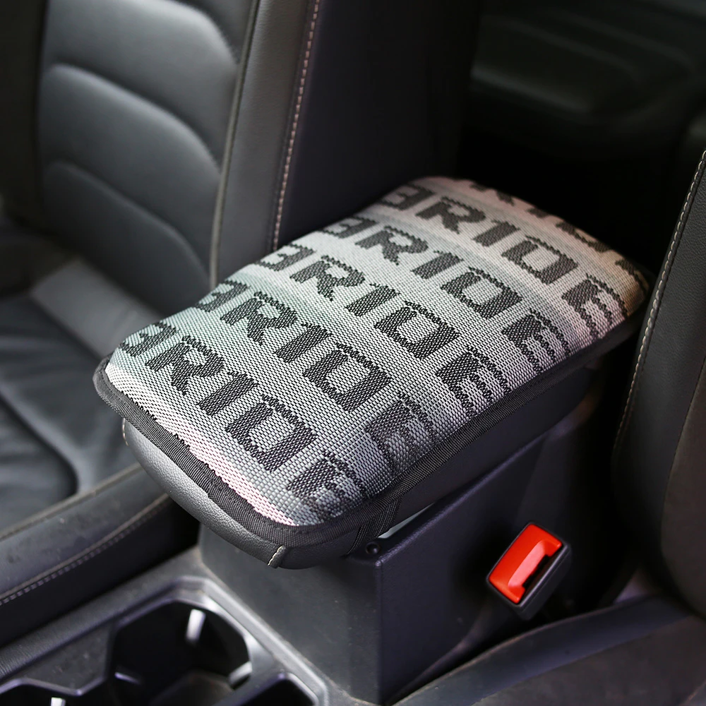 

BRD REC Fabrics JDM Car Armrest Mat Center Console Arm Rest Protection Cushion Auto Armrests Storage Box Cover Pad